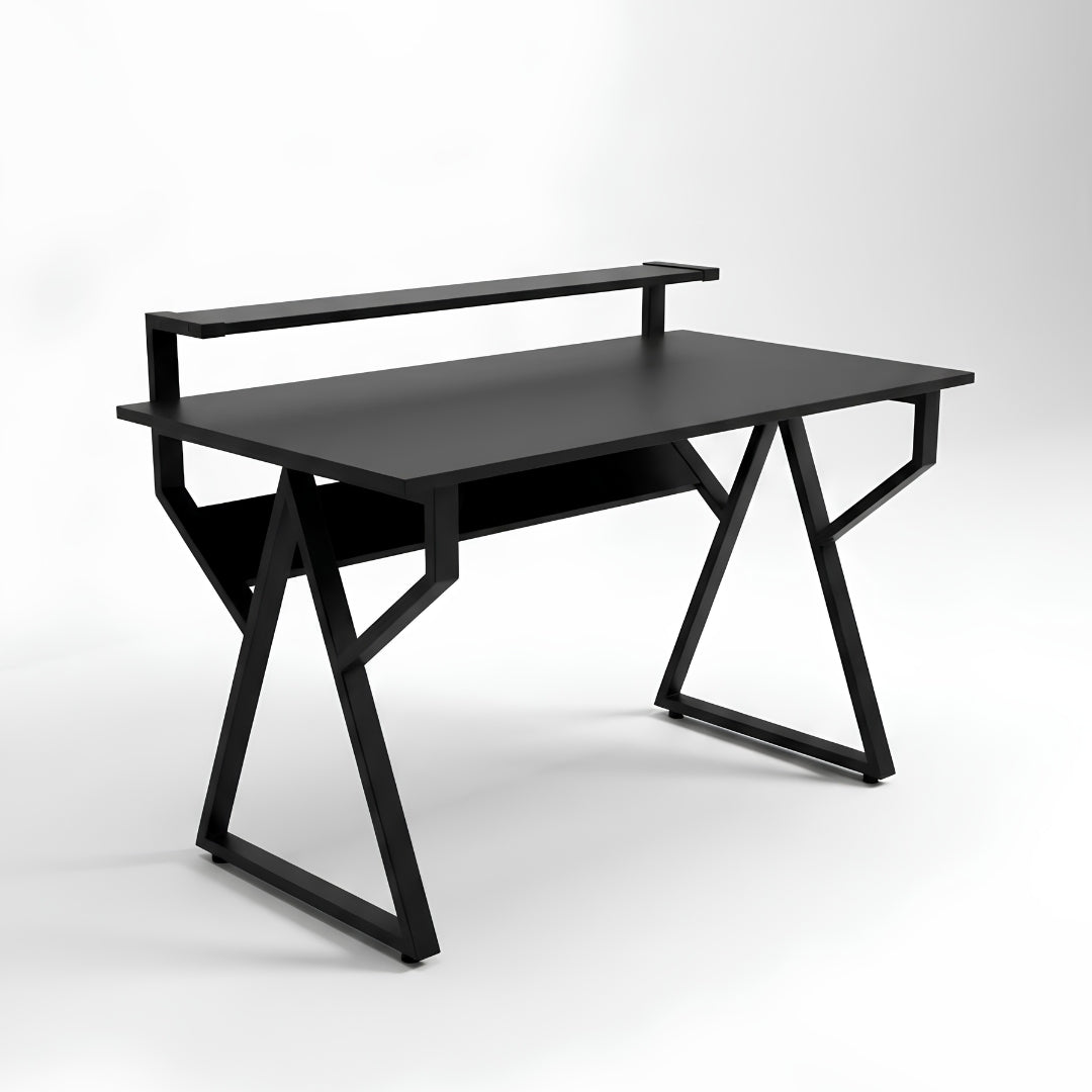 Bureau moderne Noir au design géométrique unique – en bois MDF solide