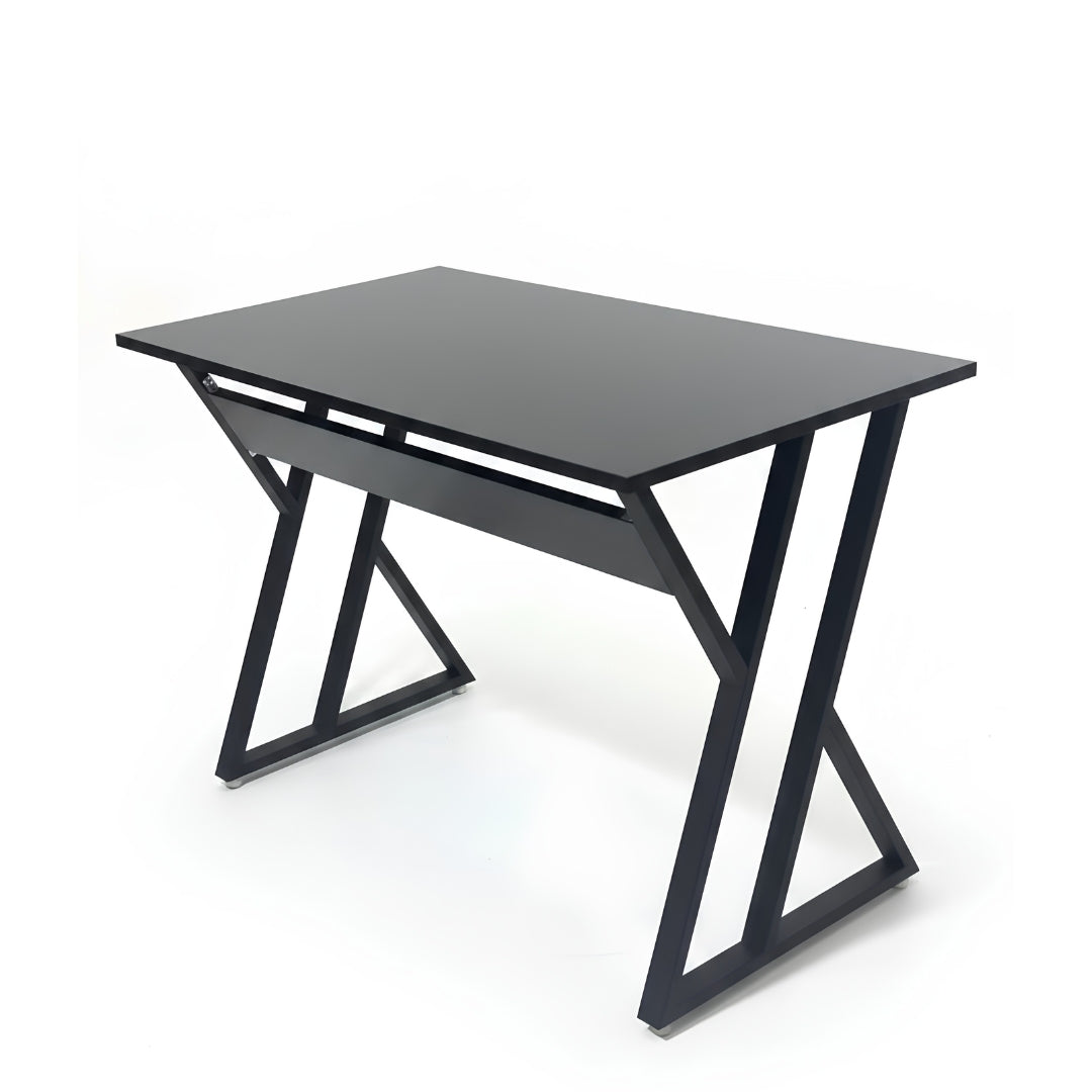 Bureau moderne Noir au design géométrique unique – en bois MDF solide
