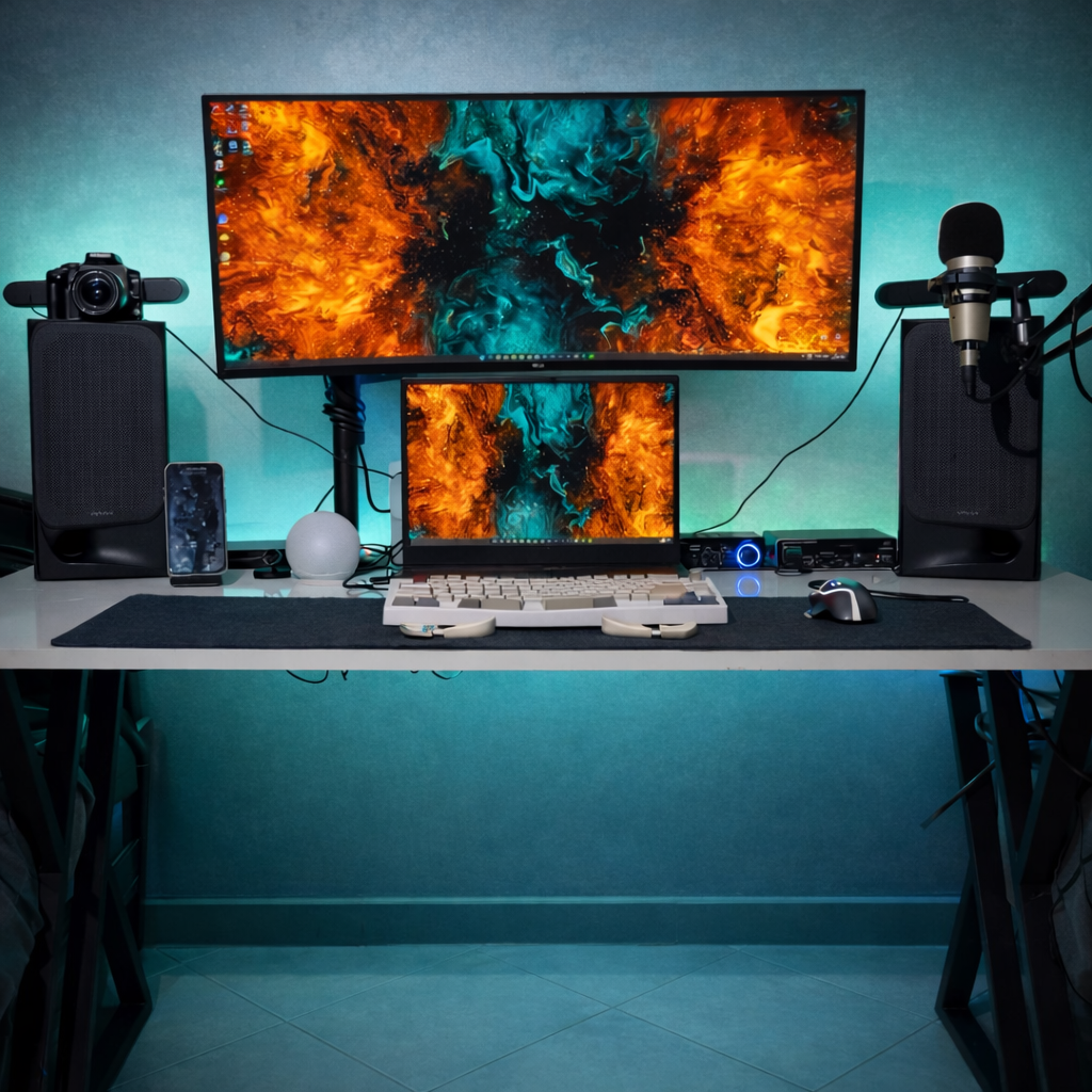 Bureau moderne blanc au design géométrique unique – en bois MDF solide